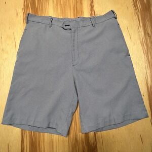 Donald Ross Houndstooth 100% Polyester Golf‎ Shorts Oak Tree Logo Mens 34